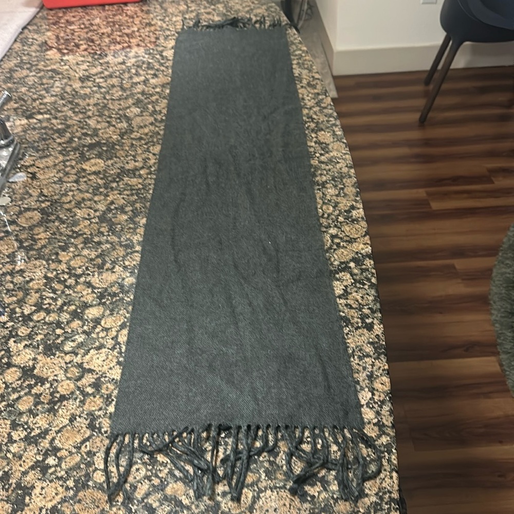 Christian Dior Grey/Black Unisex Scarf